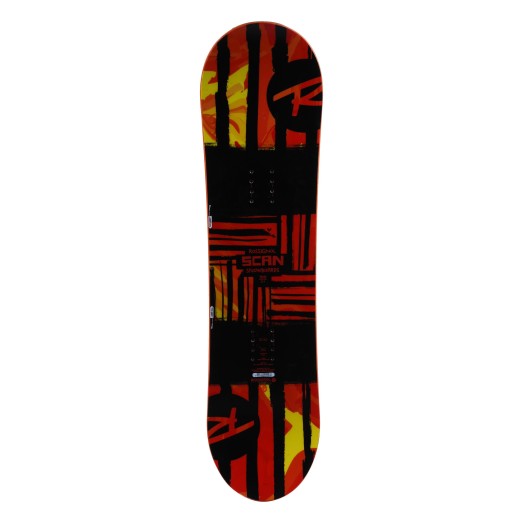  Usato Rossignol junior snowboard Scan nero rosso + montaggio scafo