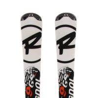  sci utilizzato Rossignol 9 GS WC Ti bianco nero + attacchi