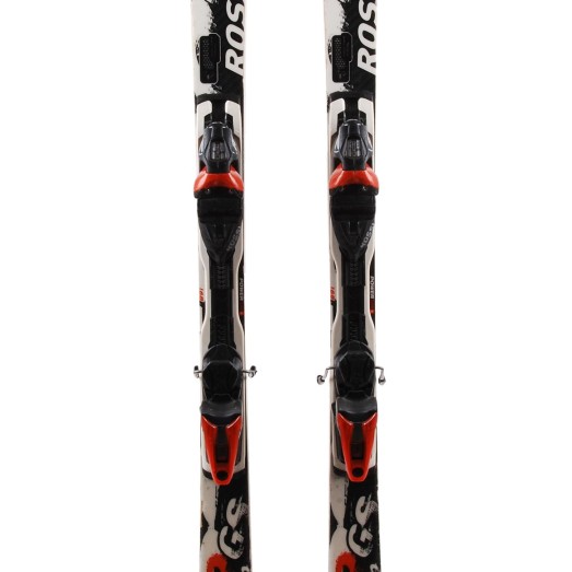  sci utilizzato Rossignol 9 GS WC Ti bianco nero + attacchi