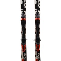  Esquí usado Rossignol 9 GS WC Ti blanco negro + fijaciones