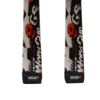  Esquí usado Rossignol 9 GS WC Ti blanco negro + fijaciones