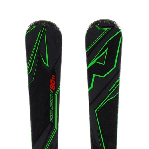  Usato sci Nordica Fire Arrow 80 Ti nero / verde + attacchi