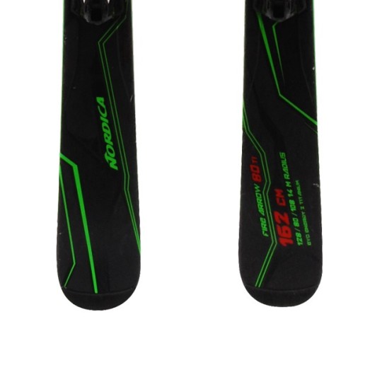  Used ski Nordica Fire Arrow 80 Ti black / green + bindings