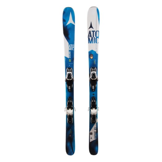  Esquí usado Atomic Vantage 83 azul blanco + fijaciones