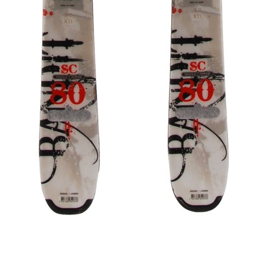  Rossignol SC 80 weiße gebrauchte Ski + Bindungen