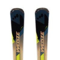  esquí usado Wedze Xlander 500 naranja + fijaciones