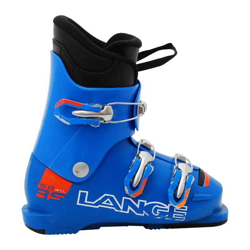 Chaussure de Ski Occasion Junior Lange RSJ 50R bleu/orange qualité A