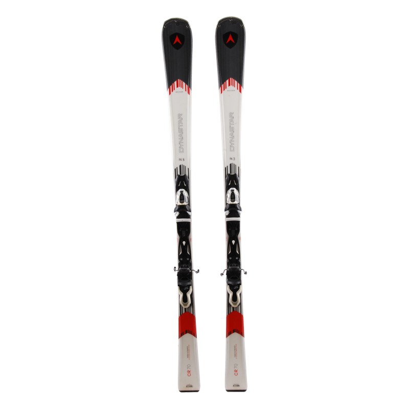  Esquís usados Dynastar CR 70 gris blanco + fijaciones