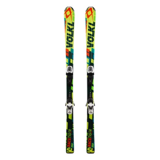  Junior Sci Volkl Racetiger SL Giallo Verde + attacchi
