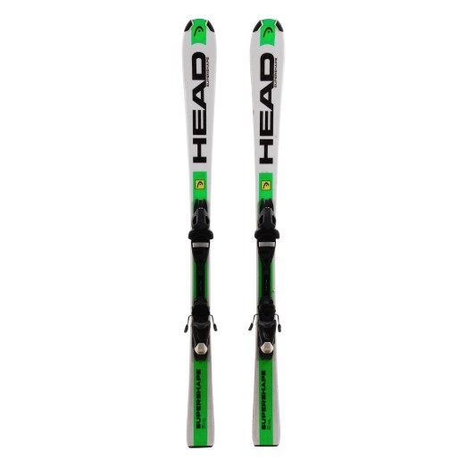  Ski Junior Junior Head Supershape grün / gelb + Bindungen