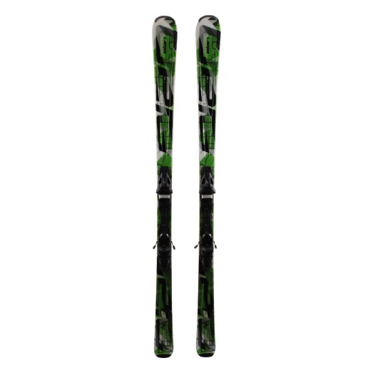  Ski Used Elan Amphibio Waveflex 78 Ti Black Green + Bindings