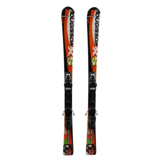 Rossignol SX Radical Racing junior ski blanco / naranja + fijaciones