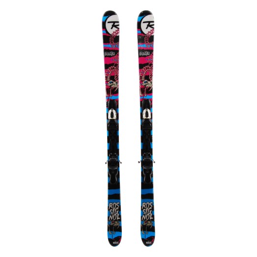  Rossignol Spray esquí rosa azul + fijaciones
