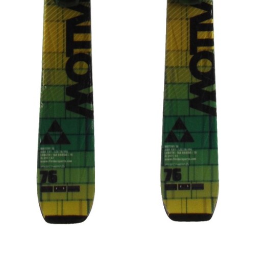  Ski Occasion Fischer Motive 76 blanco verde + fijaciones