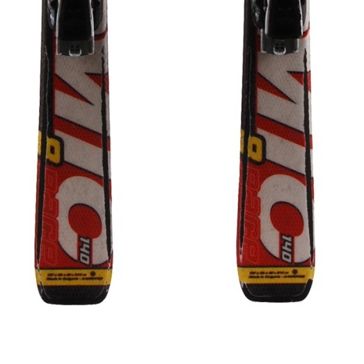  Junior esquí Atomic race 7/8 Interski blanco rojo + fijaciones