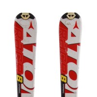  Junior esquí Atomic race 7/8 Interski blanco rojo + fijaciones
