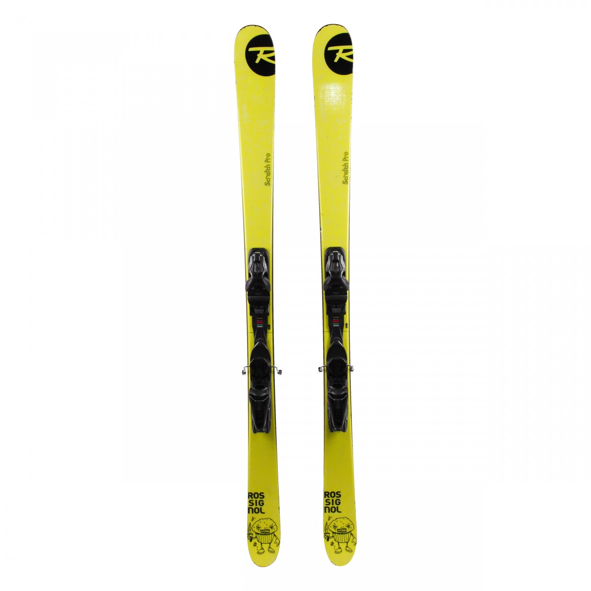 ROSSIGNOL SCRATCH SKIS SIZE 180 CM WITH SALOMON BINDINGS