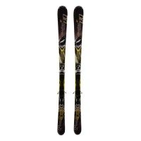  Gebrauchte Ski Wedze Xlander 80 grau gelb + Bindungen