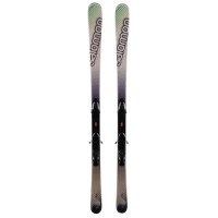  Salomon Focus grün weiß ski + Bindungen