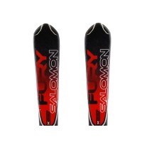  Junior Ski Salomon X Wing Fury negro / rojo + fijaciones