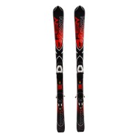  Junior Ski Salomon X Wing Fury negro / rojo + fijaciones