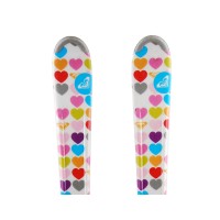  Junior ski Roxy heart multicolor 2nd choice + fijaciones