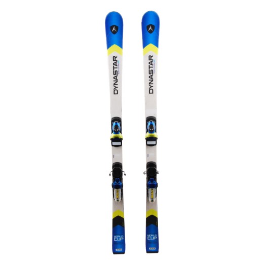  Junior Ski Dynastar Team Racing WC blau / weiß + Bindungen
