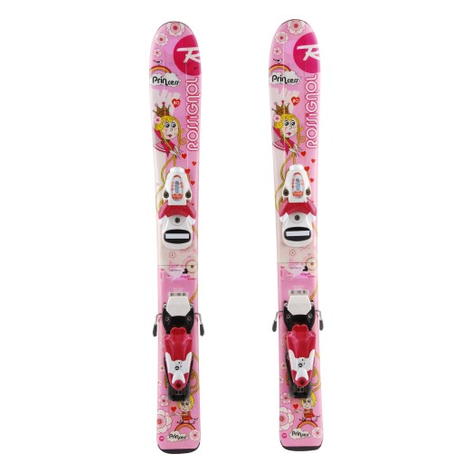 Ski occasion junior Rossignol princess fée + fixations Qualité A