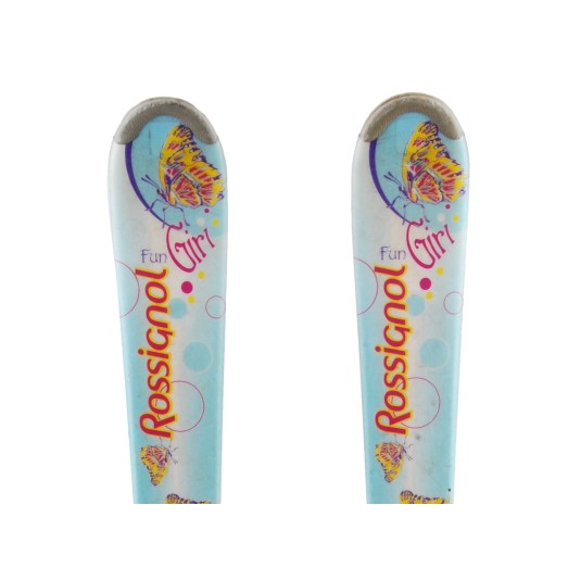 Ski occasion junior Rossignol fun Girl + fixations qualité A 