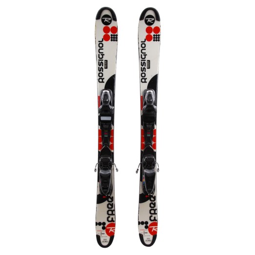 Mini ski occasion Rossignol Scratch Free ZB + fixations Qualité B