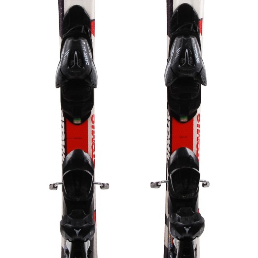  Junior ski Atomic race 7/8/9/10 Red / White + bindings