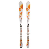  Ski Salomon Sun blanco naranja + fijaciones