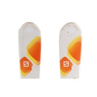  Ski Salomon Sun blanco naranja + fijaciones