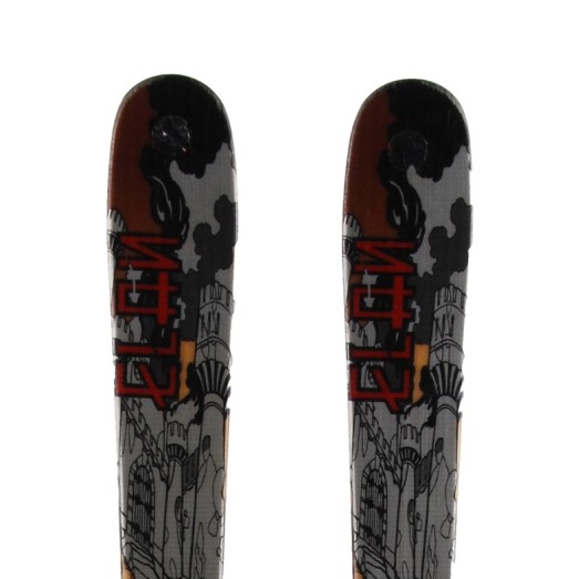  Gebrauchter Ski Elan Sling Shot braun + Bindungen