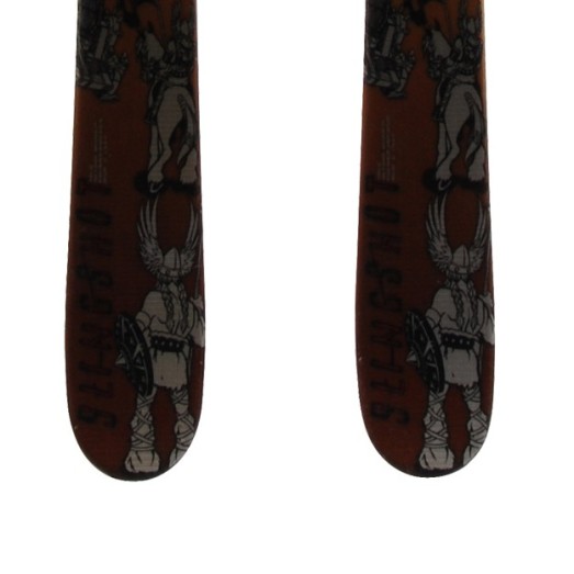  Used ski Elan Sling Shot brown + bindings
