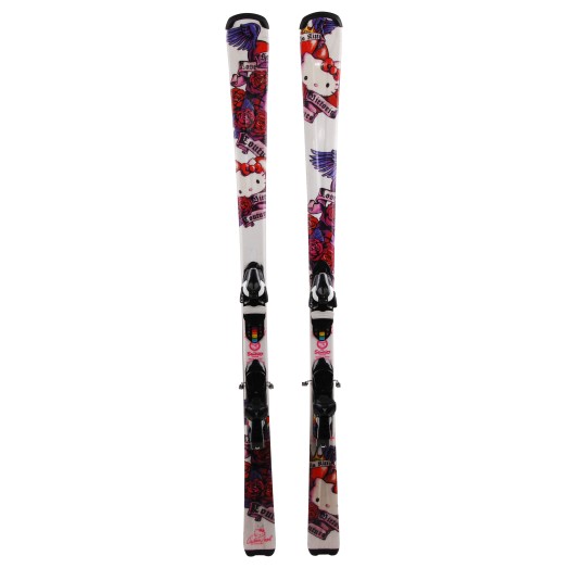 Ski occasion Hello Kitty Victoria Casal Couture Qualité A  + fixations