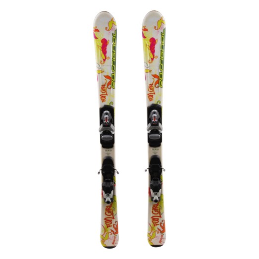  Junior Ski Rossignol Fun Girl gelb fluo + Bindungen