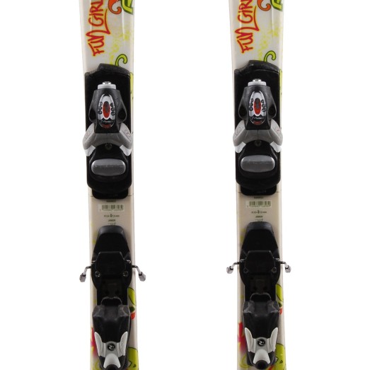  Junior Ski Rossignol Fun Girl gelb fluo + Bindungen
