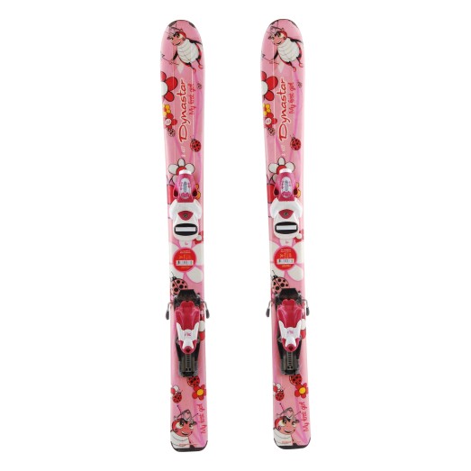 Ski occasion junior Dynastar my first girl coccinelle Qualité A + fixations