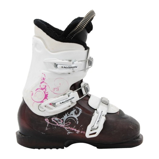 Chaussure ski occasion Salomon Junior violette 