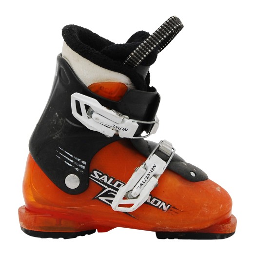 Chaussure occasion Salomon T2 T3 orange noir