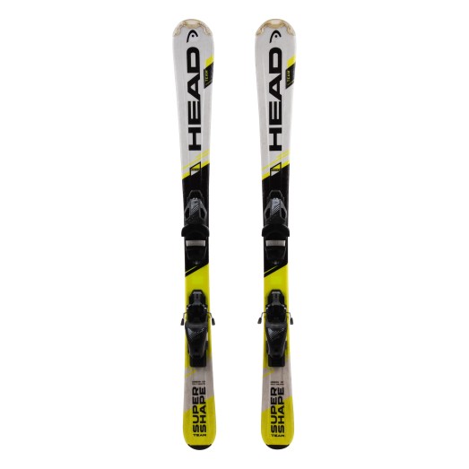  Head Team Supershape used white / black / blue ski + bindings