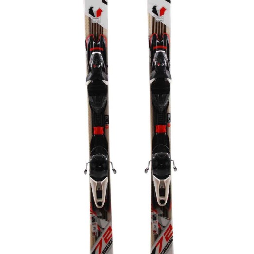  Rossignol Zenith Z72 red used ski + bindings