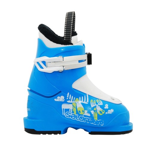 Chaussure de ski occasion junior Salomon T1 bleu - Qualité A