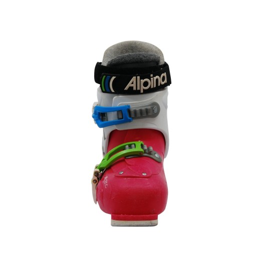 Chaussure de ski occasion junior Alpina Boom blanc rose - Qualité A