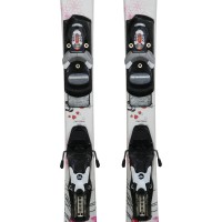 Ski occasion junior Rossignol Fun Girl fleurs + fixations - Qualité A