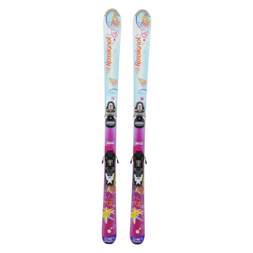 Ski occasion junior Rossignol fun Girl + fixations - Qualité B