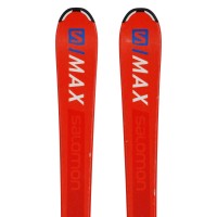 Ski occasion Salomon S MAX JR orange + fixations - Qualité A