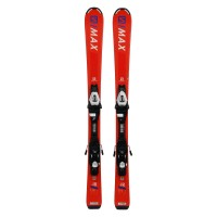 Ski occasion Salomon S MAX JR orange + fixations - Qualité B