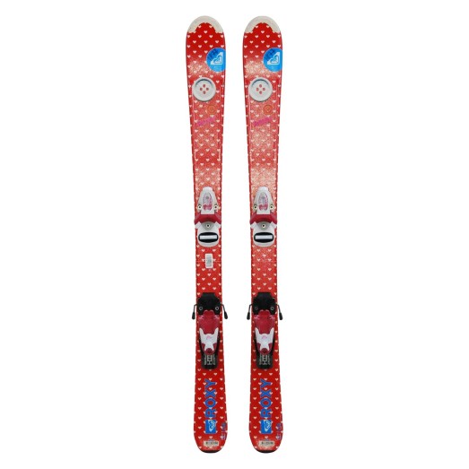 Ski occasion Junior Roxy Girly Coeur rouge + Fixations